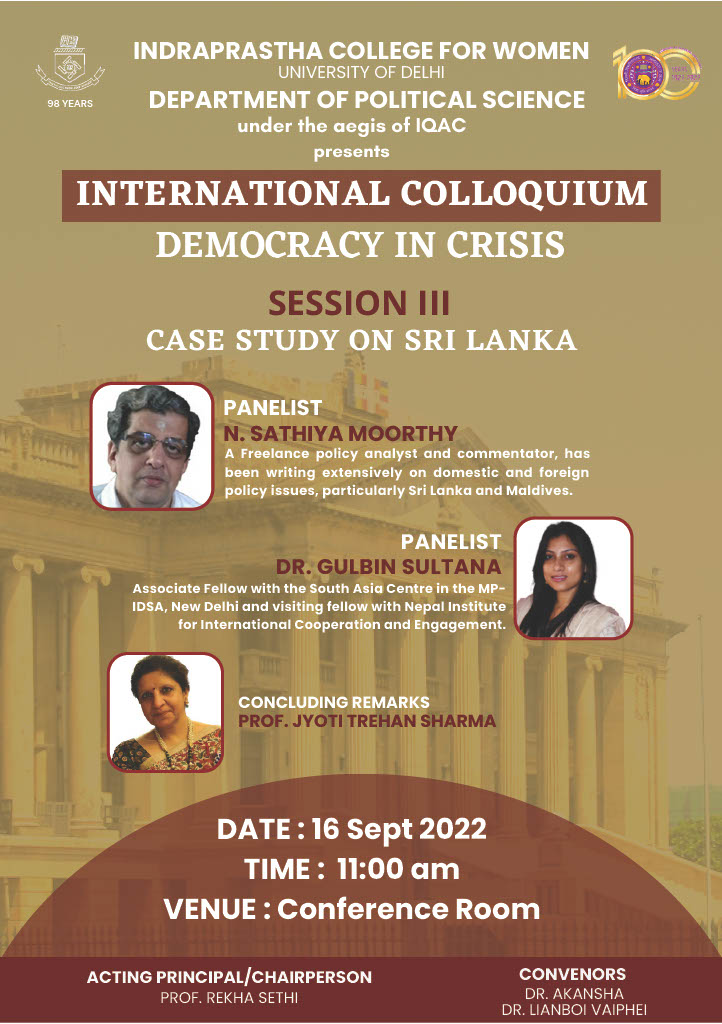 Gulbin Sultana Delivers Lecture At International Colloquium On ...